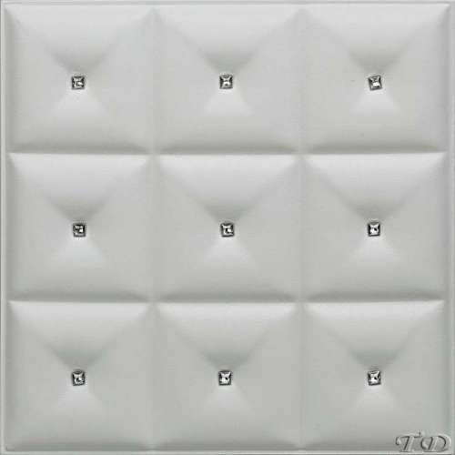 Leather Faux Panels - White